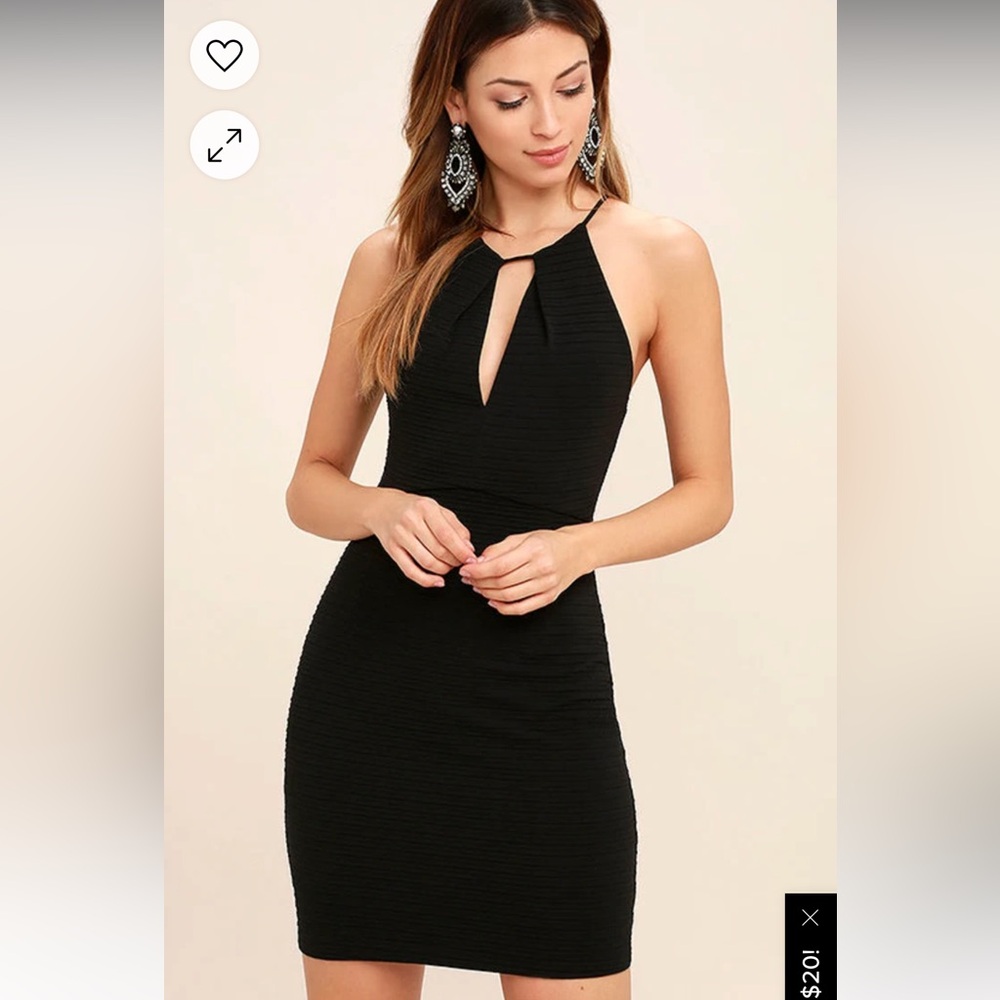 All That Black Bodycon Mini Dress
Lush - Lulus